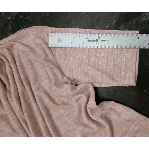 Ann Taylor Factory Top Size L /XL Blush Pink Sweater Blouse Dolman Short Sleeve - Picture 10 of 10
